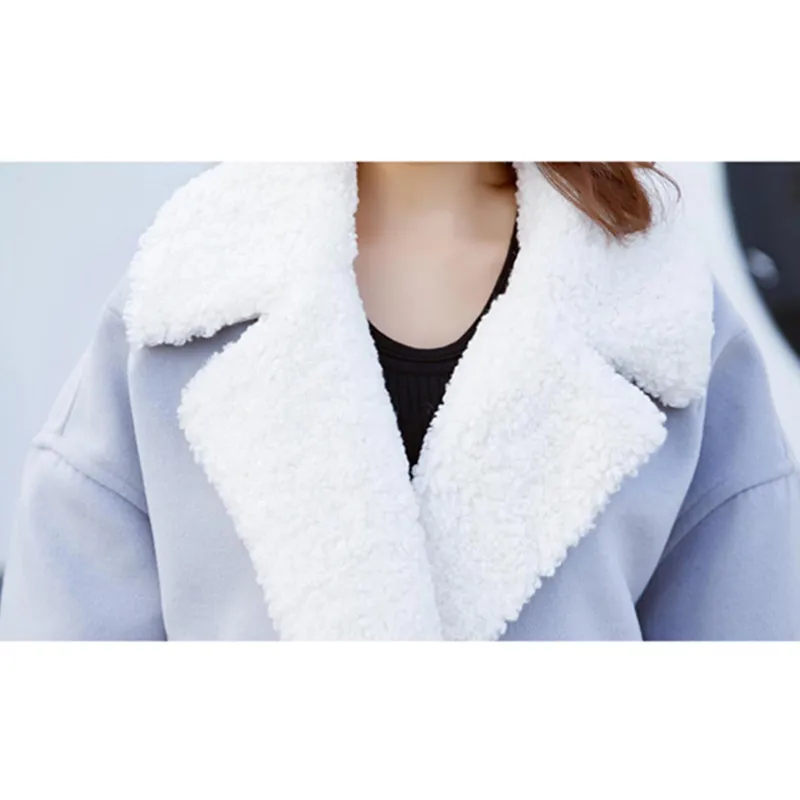 Осень зима 2017 женские длинные шерстяные пальто супертеплая верхняя одежда