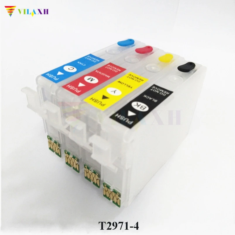 Vilaxh T2971 T2964 многоразовый картридж для Epson XP231 XP431 XP241 XP 431 231 с однократным чипом|ink