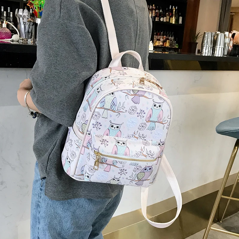 Рюкзаки с граффити для женщин из искусственной кожи Back Pack Дамский модный дорожный рюкзак для школьников-подростков девочек высокого качества