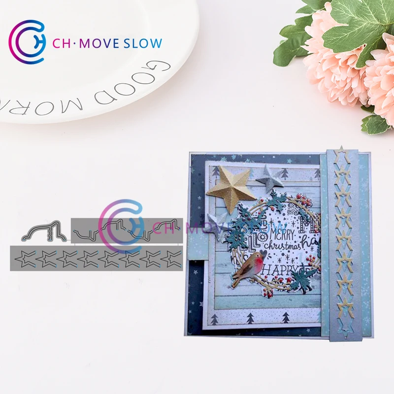 Лес фон металлические режущие штампы Металл для скрапбукинга практики руки-на