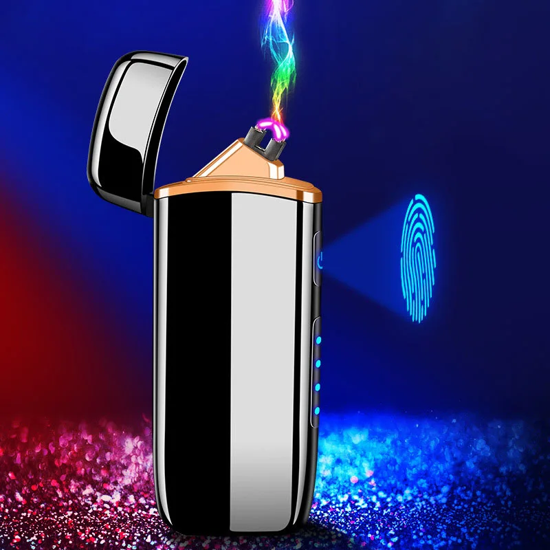 Светодиодный сенсорный выключатель для Плазменно-дуговой зажигалки USB Перезаряжаемый ветрозащитный негорящий Электрический Зажигалка металлические зажигалки