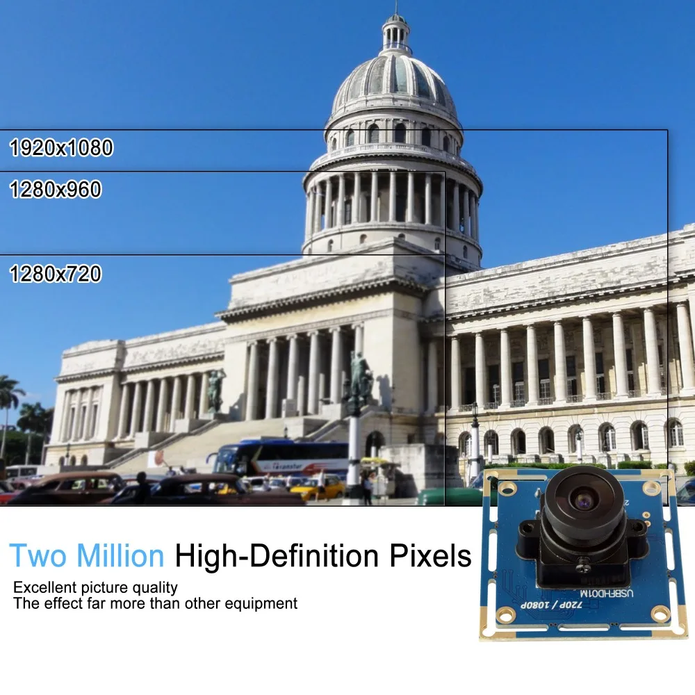 Веб камера промышленного видеонаблюдения ELP Full hd с бесплатным драйвером ov2710