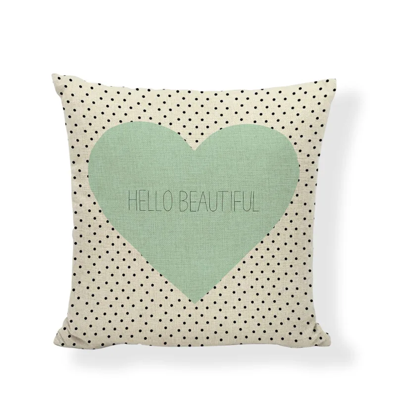 Hello Boeautiful Happy Reading more Coffee Tea Wine Home Decor Sofa Car Seat Decorative Cushion Cover Pillow Case covers | Дом и сад