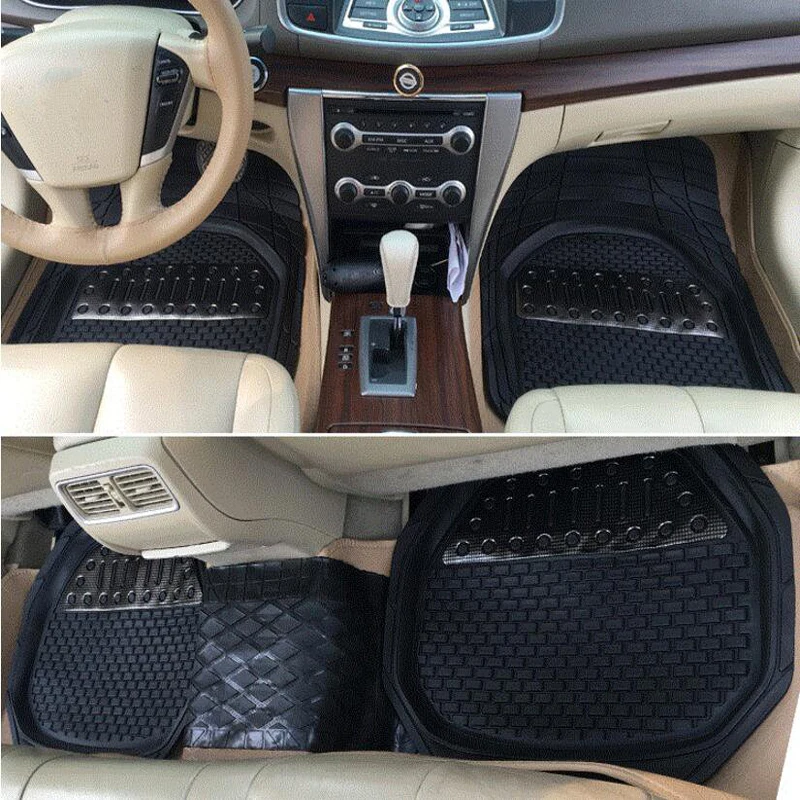 

5PCS Universal Car Floor Mats Fit For Most of 5 Seats Cars Anti-Slip Mat Car Floor Mats Car Styling Floor Mats Accessories
