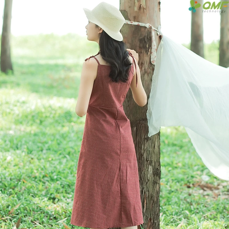 Милое клетчатое летнее платье без рукавов в шотландскую клетку 2018 тонкое женское