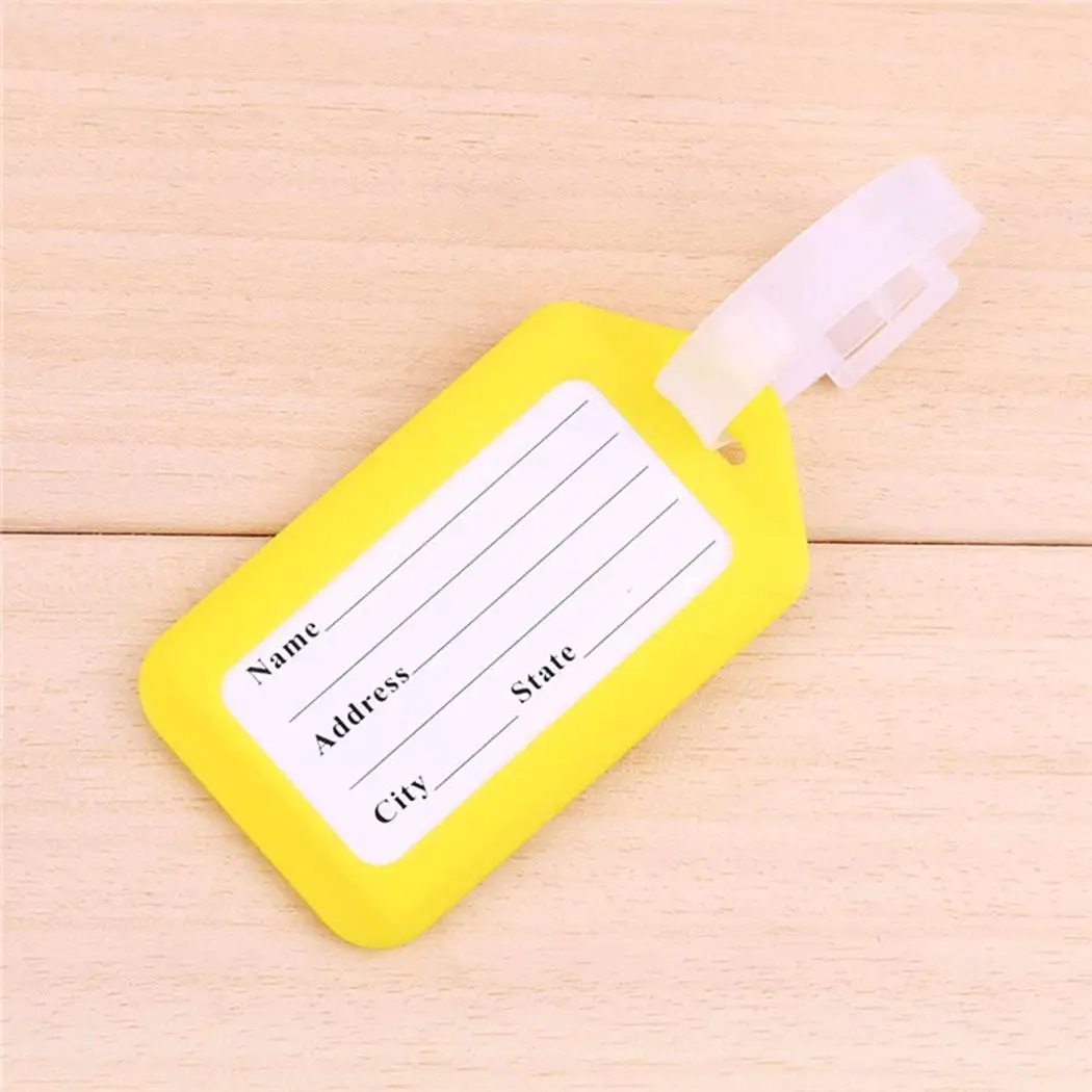 Новый офис адрес Имя ID этикетка пластиковый Дорожный чемодан багаж ярлык для