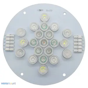 Индивидуальные 5 канал 21 светодиодный s светодиод Cree + Epi светодиодный s УФ смешанные светодиодный излучатель лампа светильник с 13 мм Объектив Набор для аквариума завод Growt