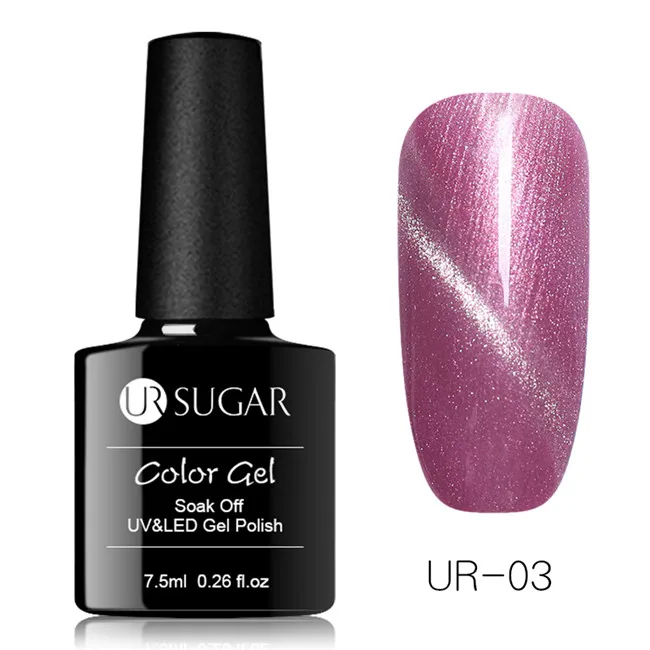 Ur Sugar 7,5 мл кошачий 3D Гель-лак для глаз розовое золото Магнитный Гель-лак Полупостоянный замачиваемый УФ-Гель-лак для ногтей гель-арт для ногтей - Цвет: UR-03