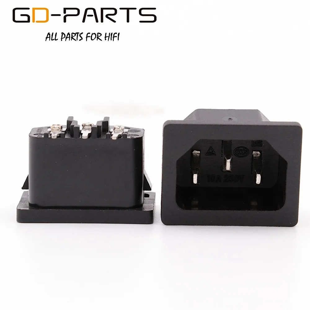 GD PARTS PCB Mount AC Power Plug IEC320 C14 Сетевая розетка электрическая разъем питания AC250V 10A CCC CE