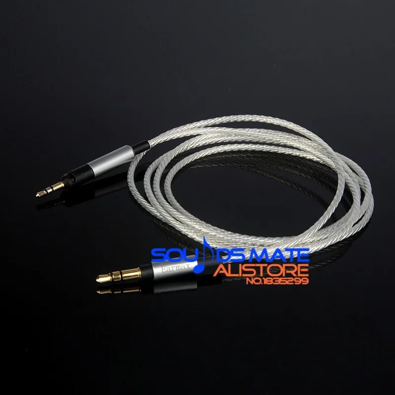 Обновление с серебряным покрытием HIFI кабель для аудио Technica ATH M50x M40x наушник ди