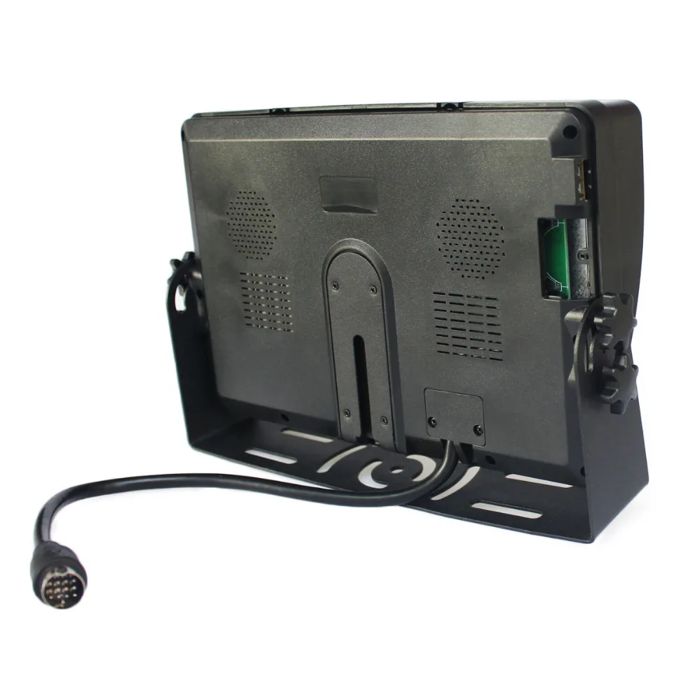 DIYSECUR AHD 4PIN 9 дюймов 4 Сплит Quad ЖК-экран Автомобильный монитор заднего вида Поддержка 1080P AHD камера с sd-картой видео запись