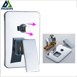 Двухсторонний клапан для душа, лучшее качество, квадратный душевой смеситель, регулирующий клапан для смесителя, настенный