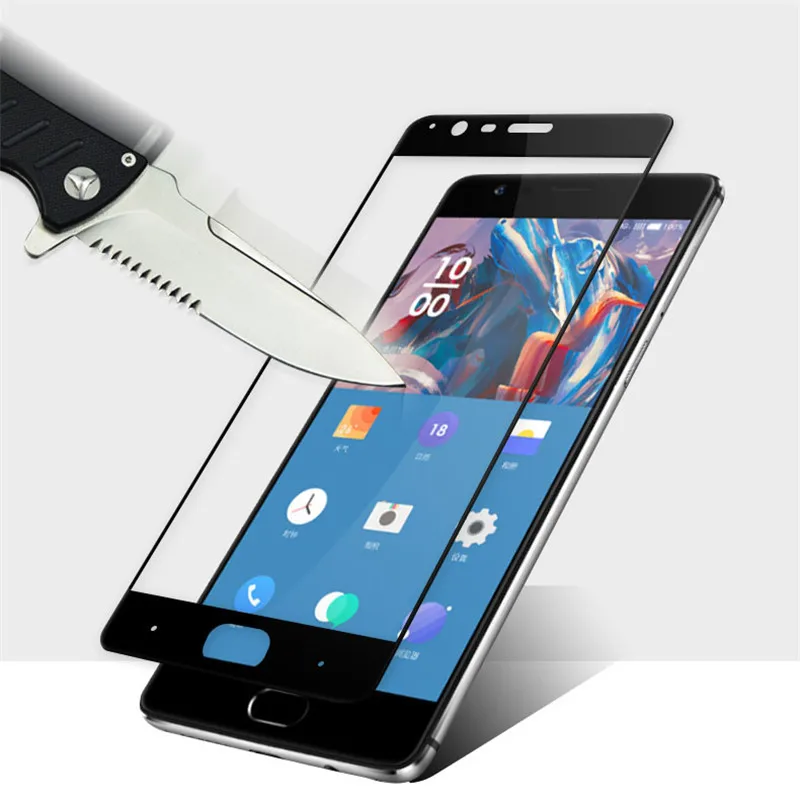 Oneplus 3t закаленное стекло 64 Гб one plus 3 Защитная пленка для всего экрана oneplus3 a3000 три