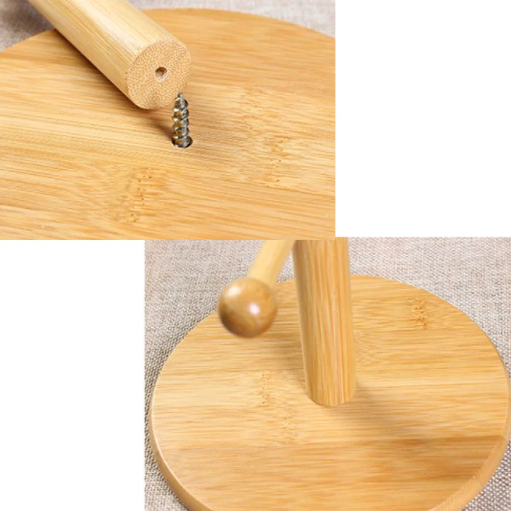 Бамбуковая подставка для кружек съемная бамбуковая органайзер кофейных чашек