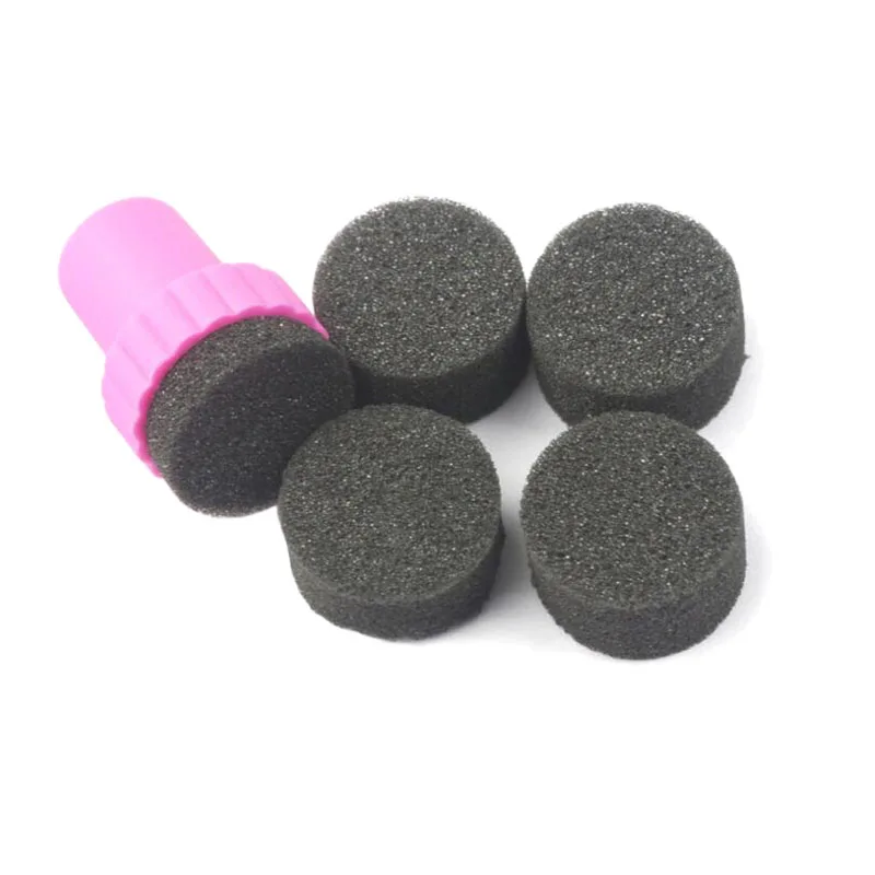 Stamping Sponge AddFavor шаблон для штамповки ногтей DIY инструмент для штамповки лака для ногтей из нержавеющей стали для маникюра штамповочная пластина гель-Арт печать штамп наборы - Цвет: Stamping Sponge