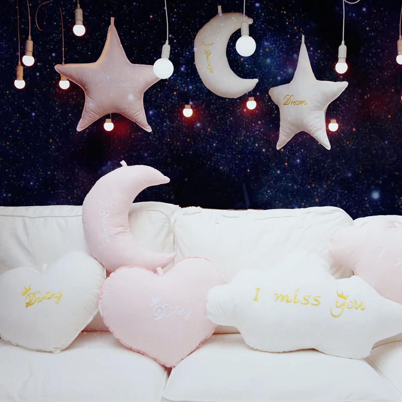 Милый подарок Лунная Подушка мультяшный ребенок Фотография реквизит любовь