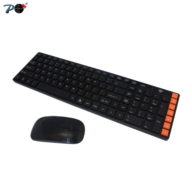 P 2 4 GHz Беспроводная клавиатура мышь комплект мультимедийная и оптическая комбо