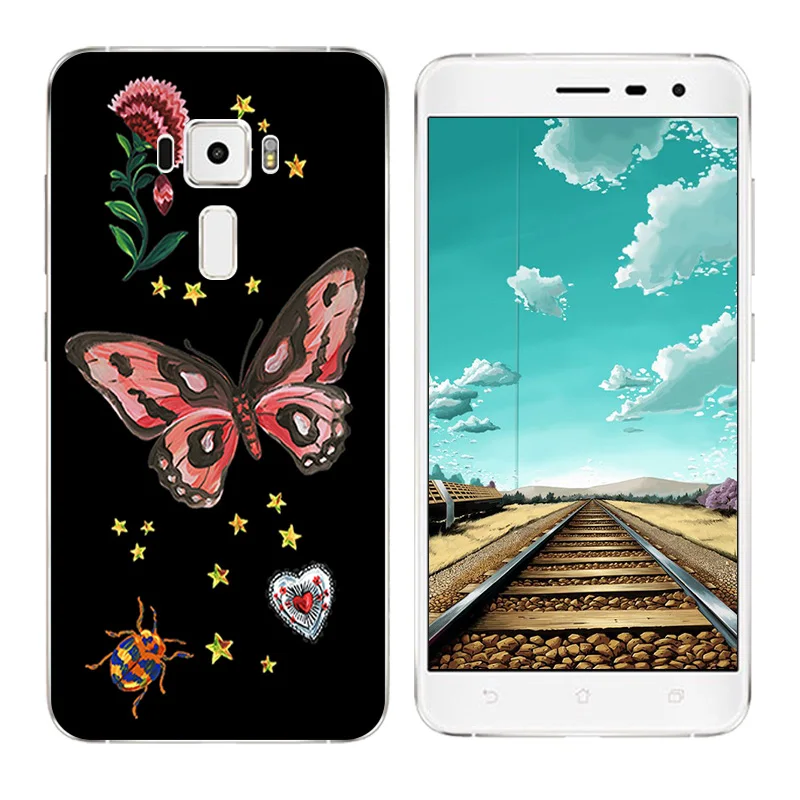 Для Asus Zenfone 3 Чехол ZE552KL Мягкий Силиконовый ТПУ чехол для телефона с рисунком 5