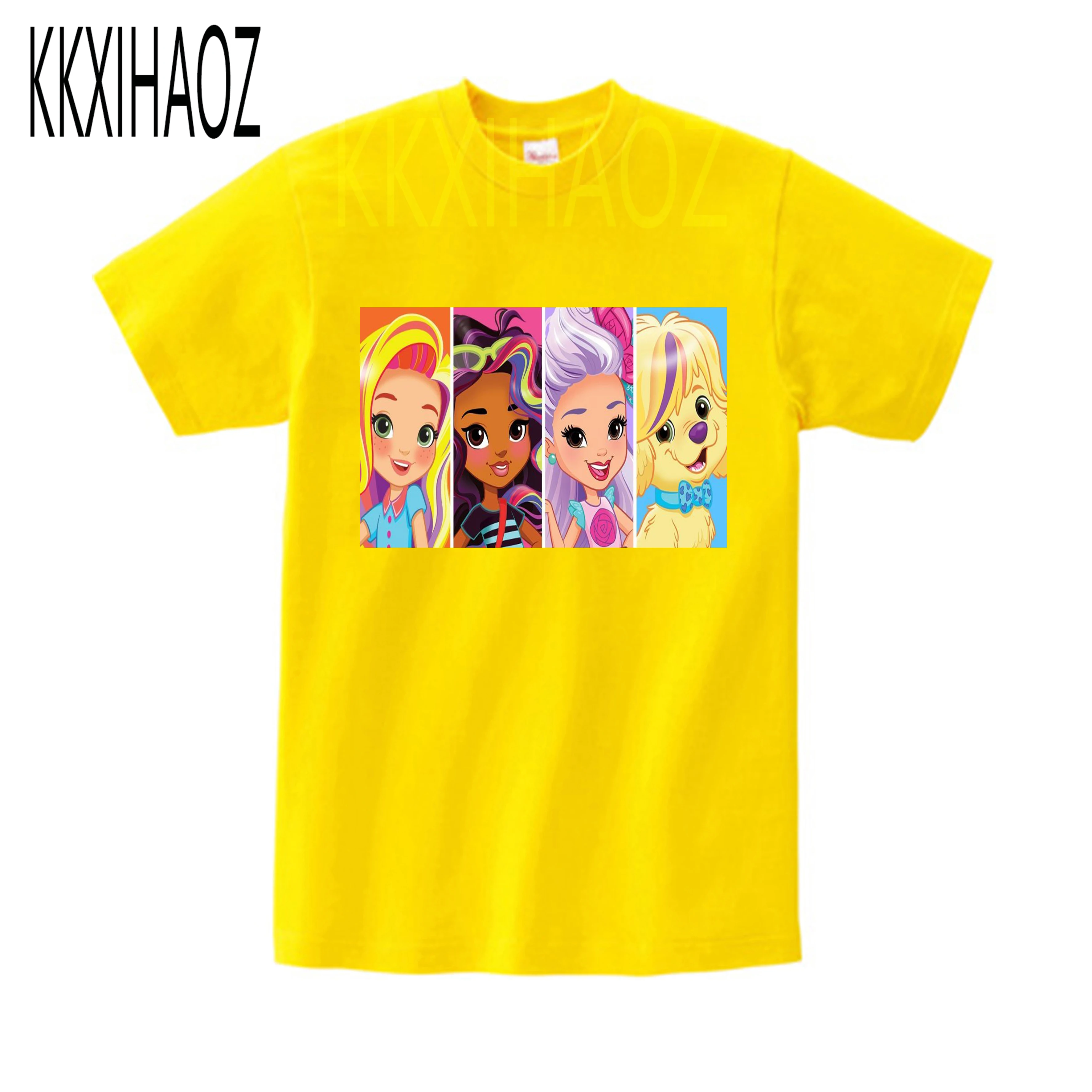 Любимая в солнечный день футболка для маленьких девочек летняя с коротким