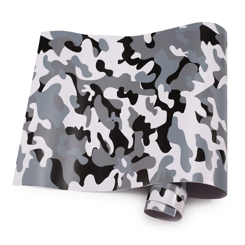 

Premium Camo Vinyl Car Wrap Black White Red Green Camouflage Film Sticker For Car Scooter Motorcycle Decoration