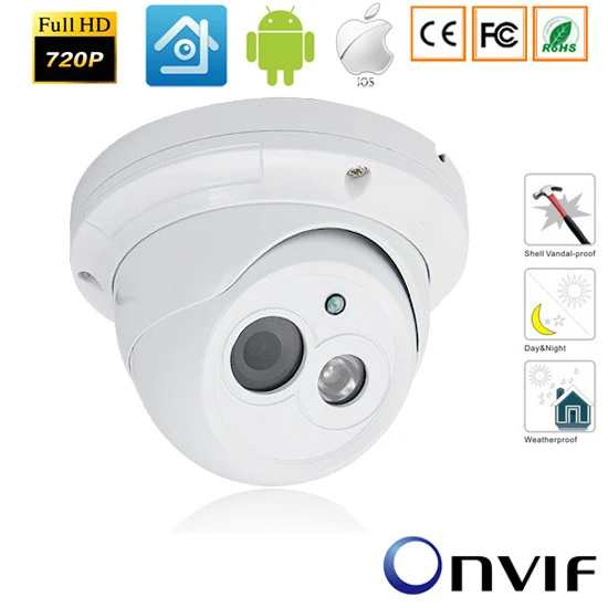 CCTV 720 P/960 P/1080 P наблюдения Сеть HD IP Камера 1 0/1.3MP/2 0 мега пикселей на открытом воздухе