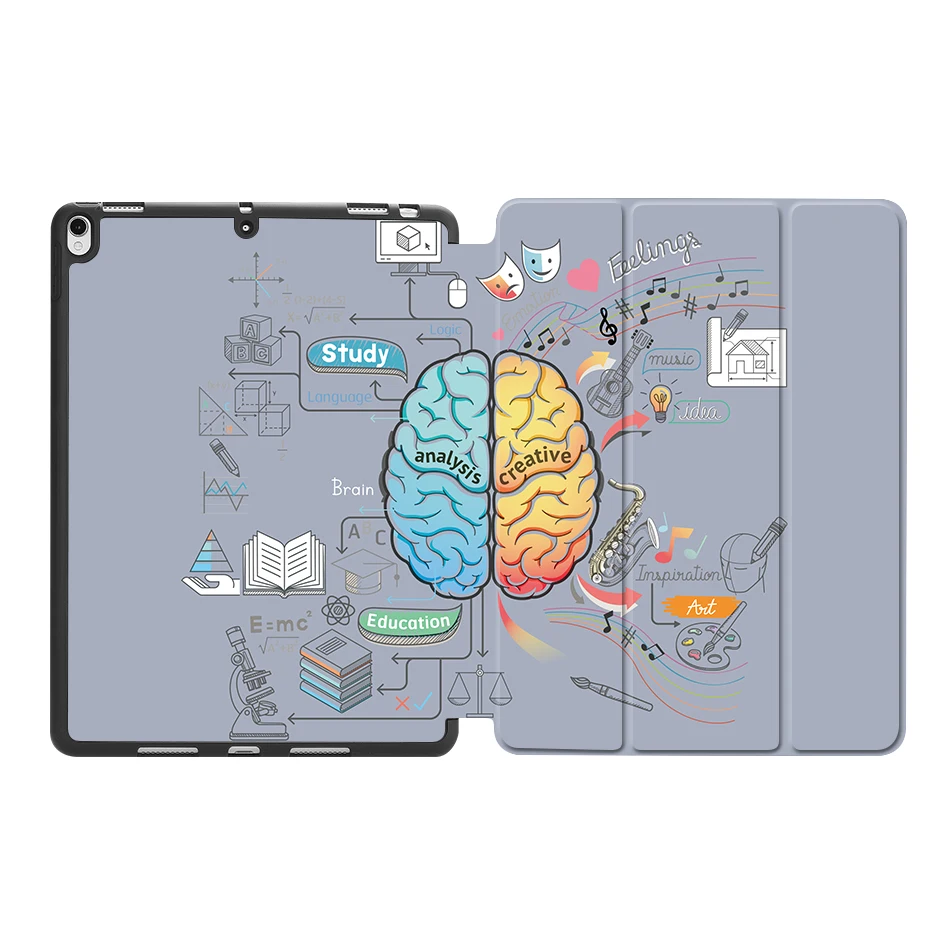 IPBC02 MTT Brain чехол с граффити для iPad Pro 10,5 дюймов Мягкий ТПУ задняя крышка из искусственной кожи складной смарт-чехол для iPad Air 10,5 '' чехол для планшета - Цвет: IPBC02