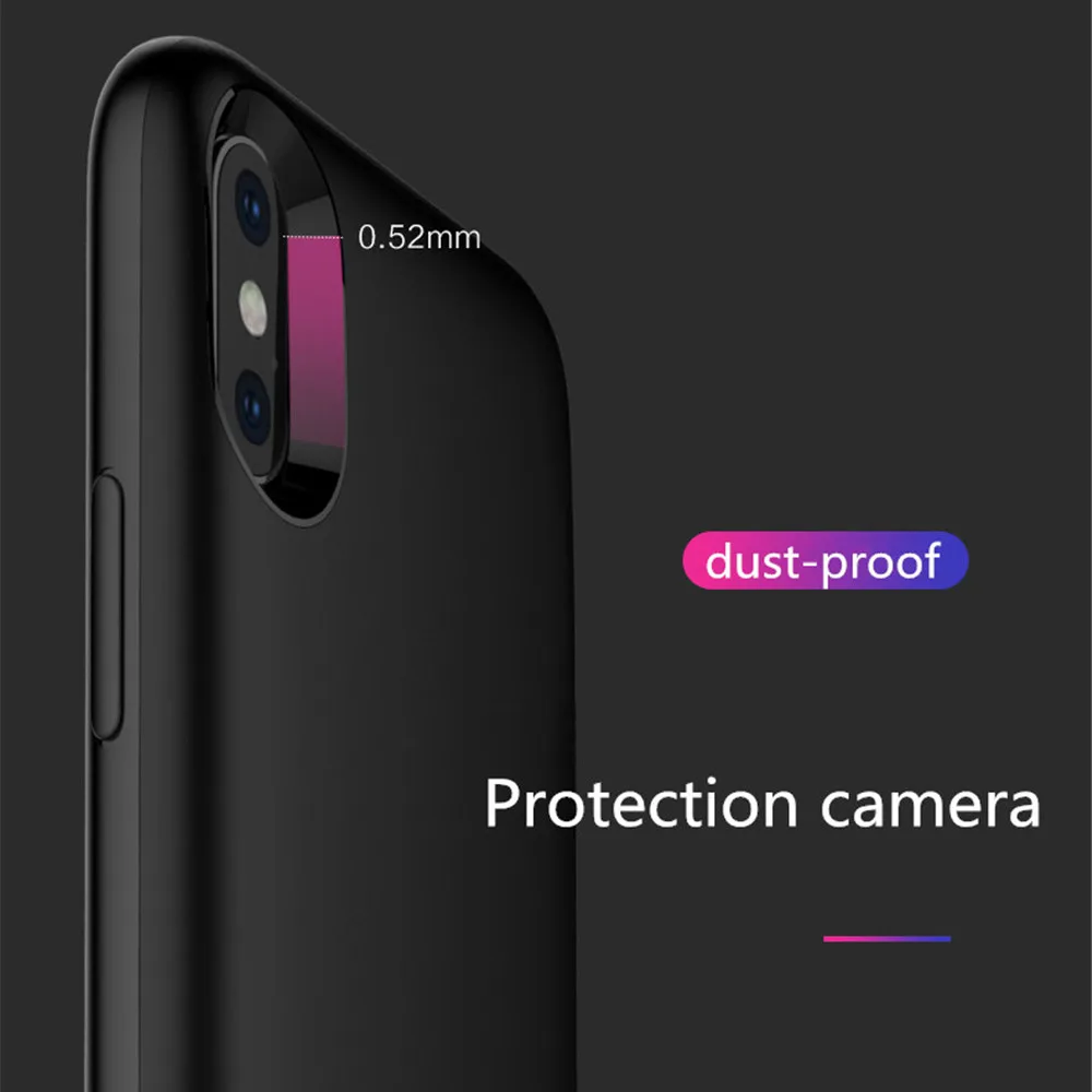 3800 мАч Расширенный телефон батарея мощность Чехол для iPhone x резервный источник