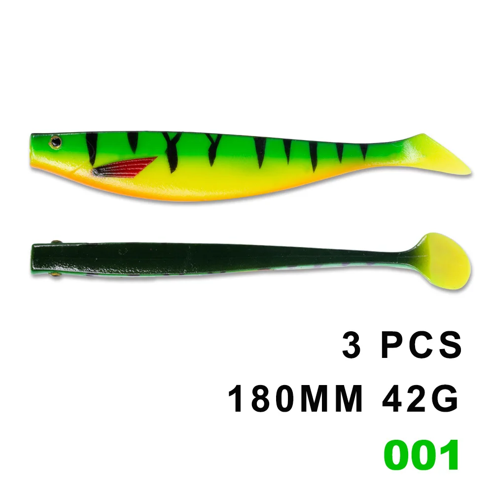180mm 001-3 HUNTHOUSE fox similar shad teez большая Мягкая приманка 12 см 15 см 18 см pro shad lure berserk sea bass для ловли щуки zander - Цвет: 180mm 001-3