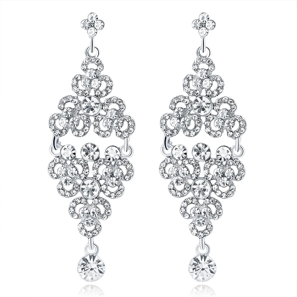 Новинка 2018 рождественские ювелирные изделия свадебные длинные серьги с