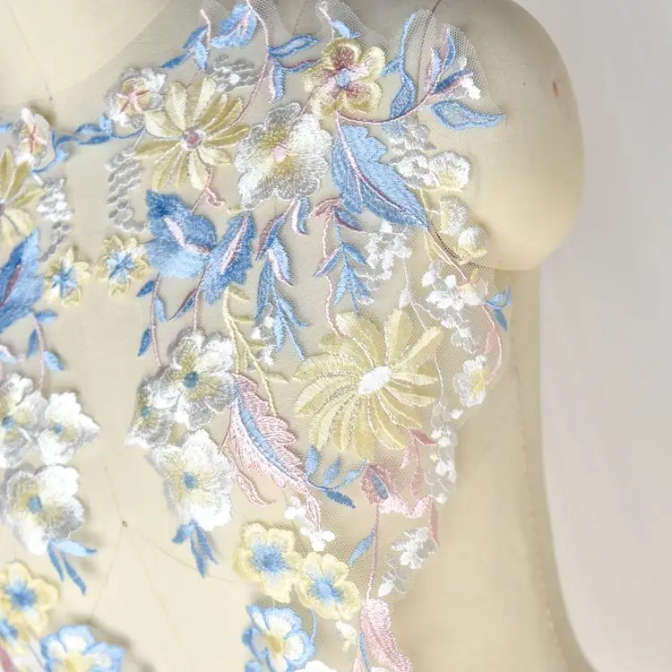 Роскошная кружевная аппликация для свадебного платья 2 шт./компл.|Заплатки| |