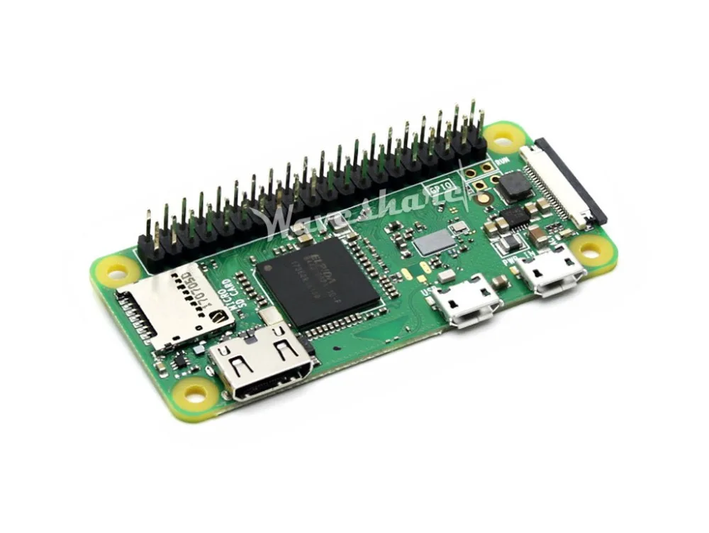 

Raspberry Pi Zero WH, оригинальный, недорогой, со встроенным Wi-Fi и Bluetooth, предварительно припаянные разъемы GPIO