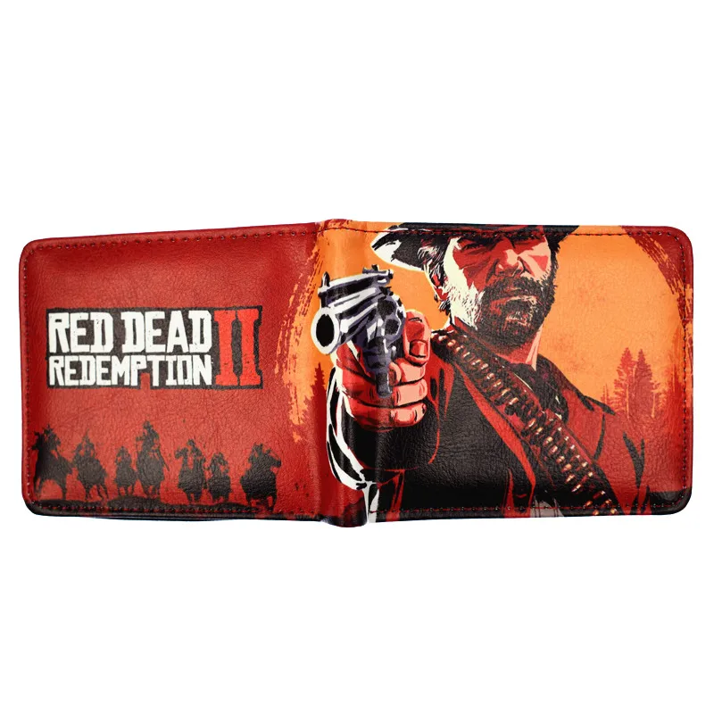 Мужской кошелек Hot Game Red Dead выкуп 2 короткий для мужчин и студентов с замком