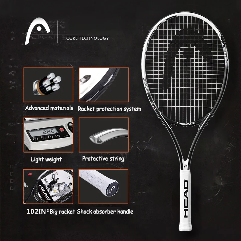 Профессиональная теннисная ракетка, технический тип, углеродный алюминиевый сплав, Спортивная ракетка для взрослых, для начинающих тренировок