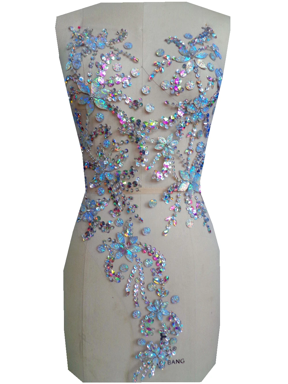 A5 прозрачные цветные Кристаллы ручной работы AB нашивка стразы аппликация камни