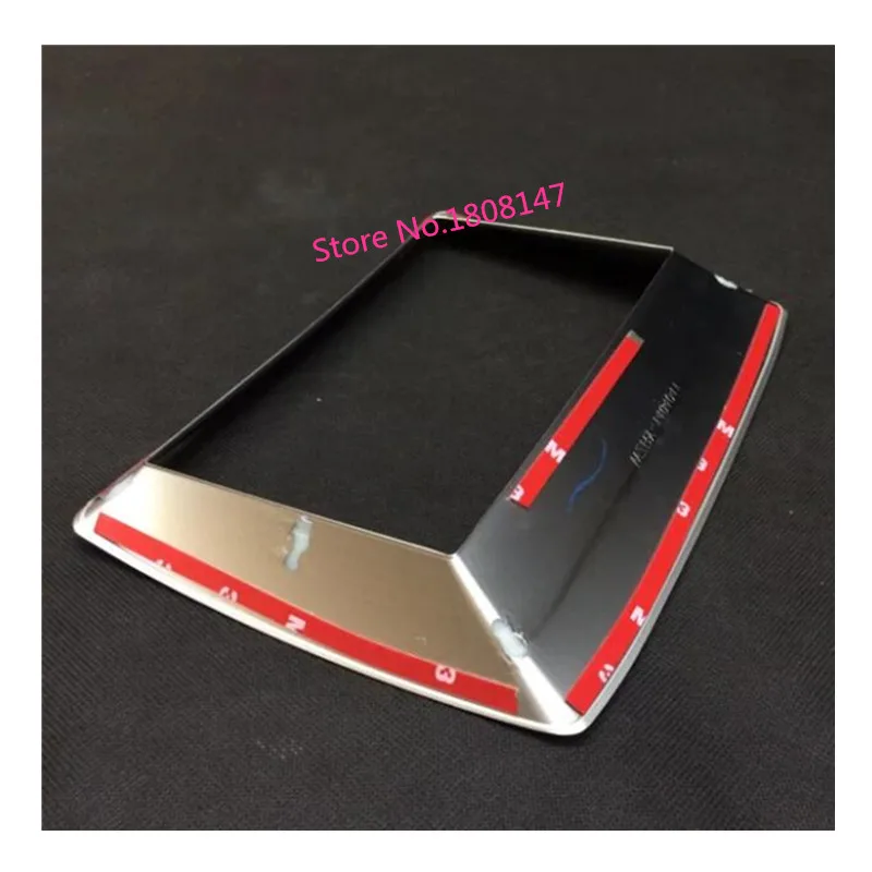 

Car styling garnish cover detector ABS chrome Center Console Navigation box Interior GPS trim 1pcs For Ford EDGE 2015 2016 2017