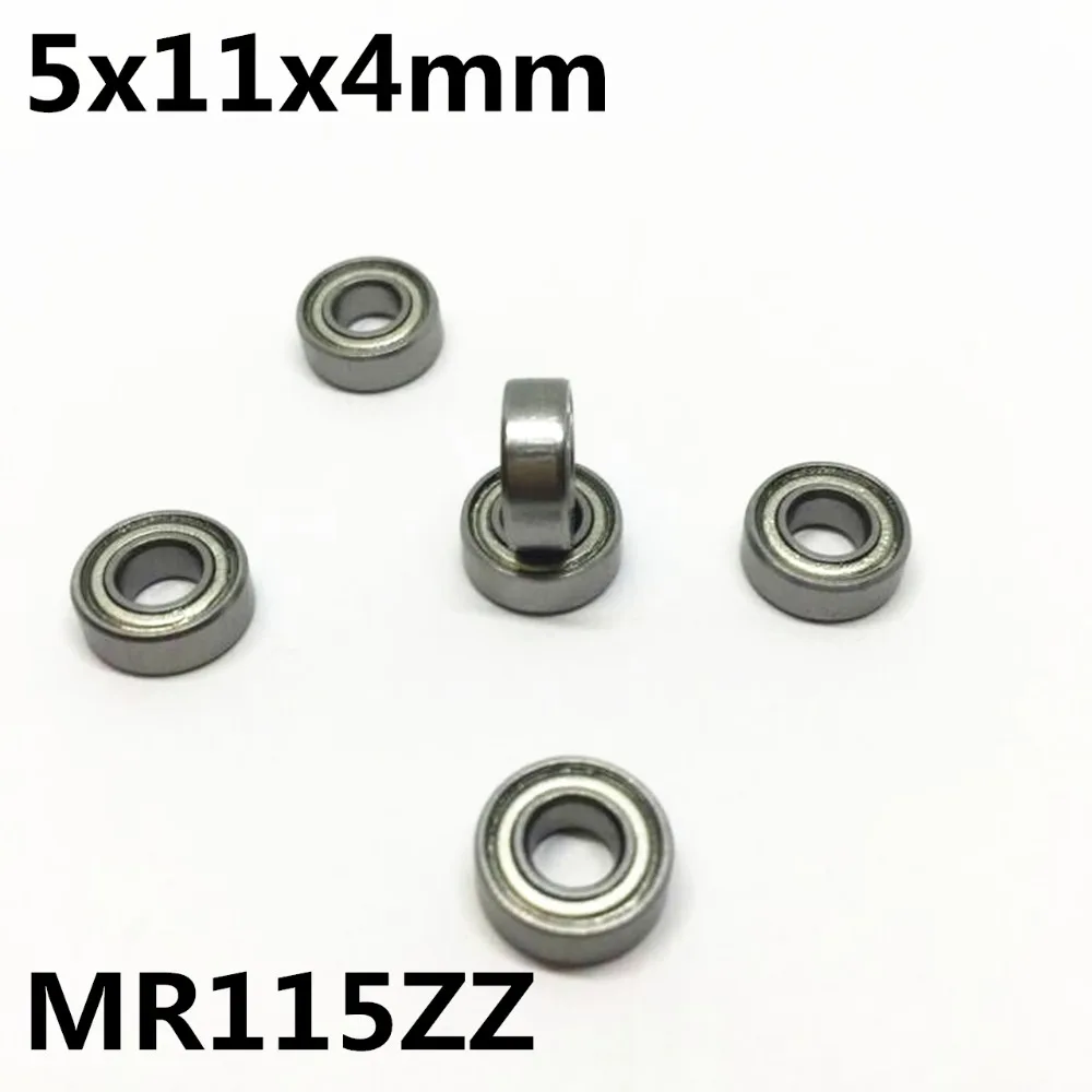 10 قطع MR115ZZ MR115-2RS 5x11x4mm كرة أخدود عميقة تحمل مصغرة تحمل متقدمة عالية الجودة MR115Z MR115