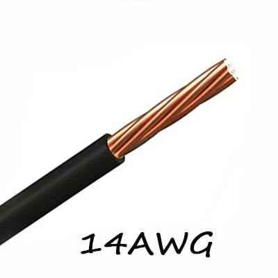 14AWG 5 метров UL1015 14/16/18/20/22AWG ПВХ луженый медный многожильный провод электрический провод AWG UL1015 - Цвет: 14AWG