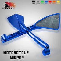 universal motorcycle cnc machined scooter rearview mirrors rear view mirrors for yamaha mt 07 mt 07 mt07 mt 09 fz07 fz09 mt 03