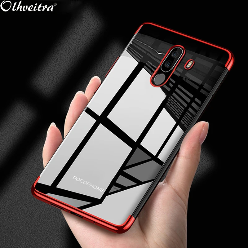 Прозрачная Обложка из полиуретана для Xiaomi Pocophone F1 чехол защитный ТПУ Мягкий