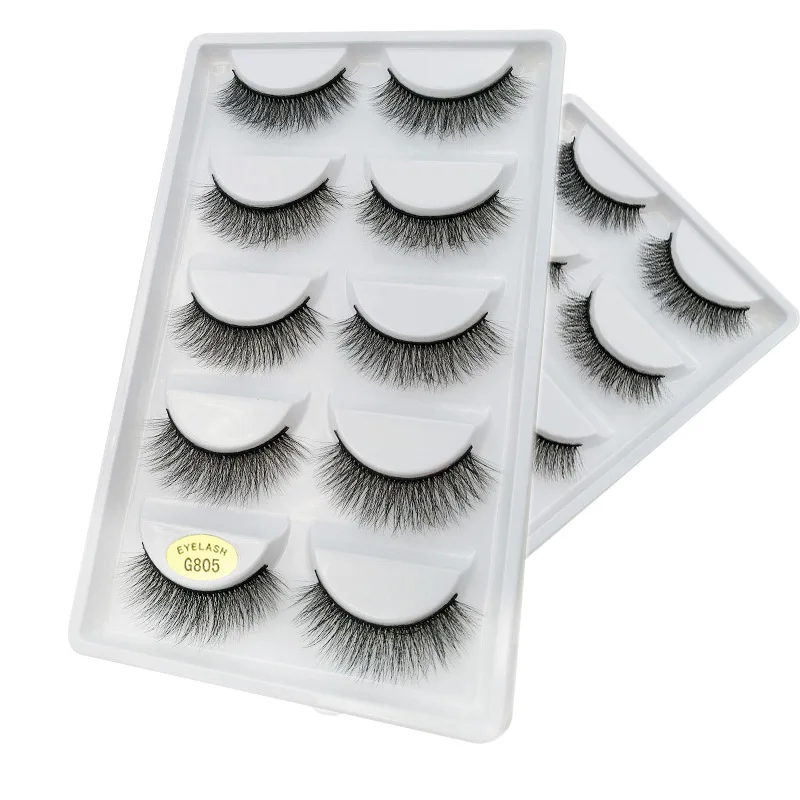 Роскошные 100% безжалостные норковые 3D накладные ресницы грязные толстые длинные