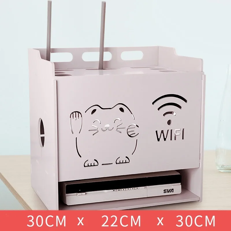 MODEL F Украшение маршрутизатор Европа Экранирование wifi гостиная шкаф розетка крышка полка стеки стеллаж для хранения ТВ приставка - Цвет: MODEL F