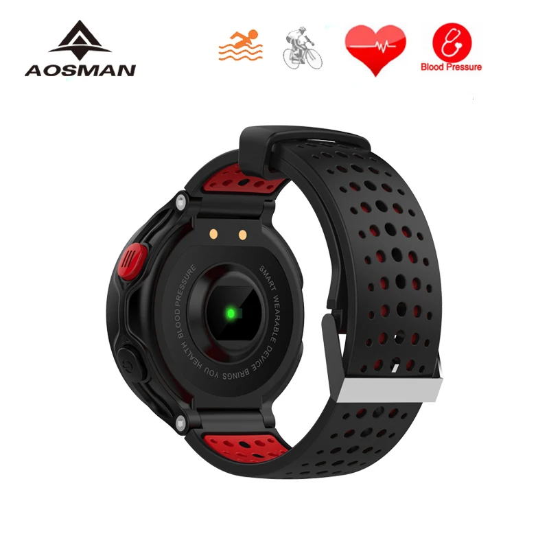 AOSMAN X2 Plus цветной экран для плавания на велосипеде спортивные часы Bluetooth