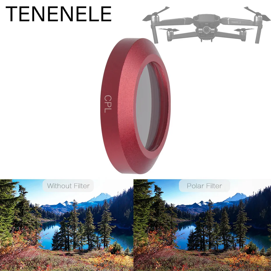 TENENELE для Mavic2 Zoom фильтр дрона ND 4 8 16 32 фильтры камеры DJI Mavic 2 поляризационный UV Star6