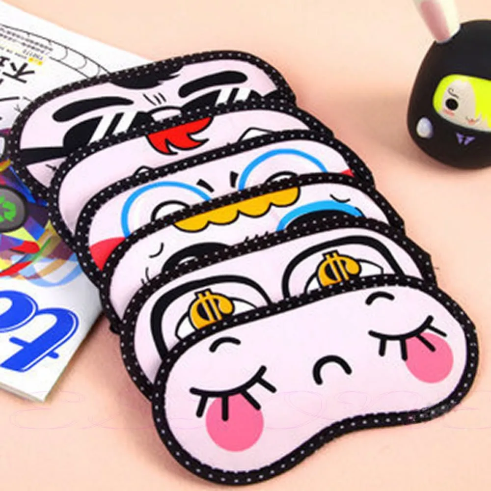 Новая симпатичная маска для сна с завязанными глазами очки путешествий накладки