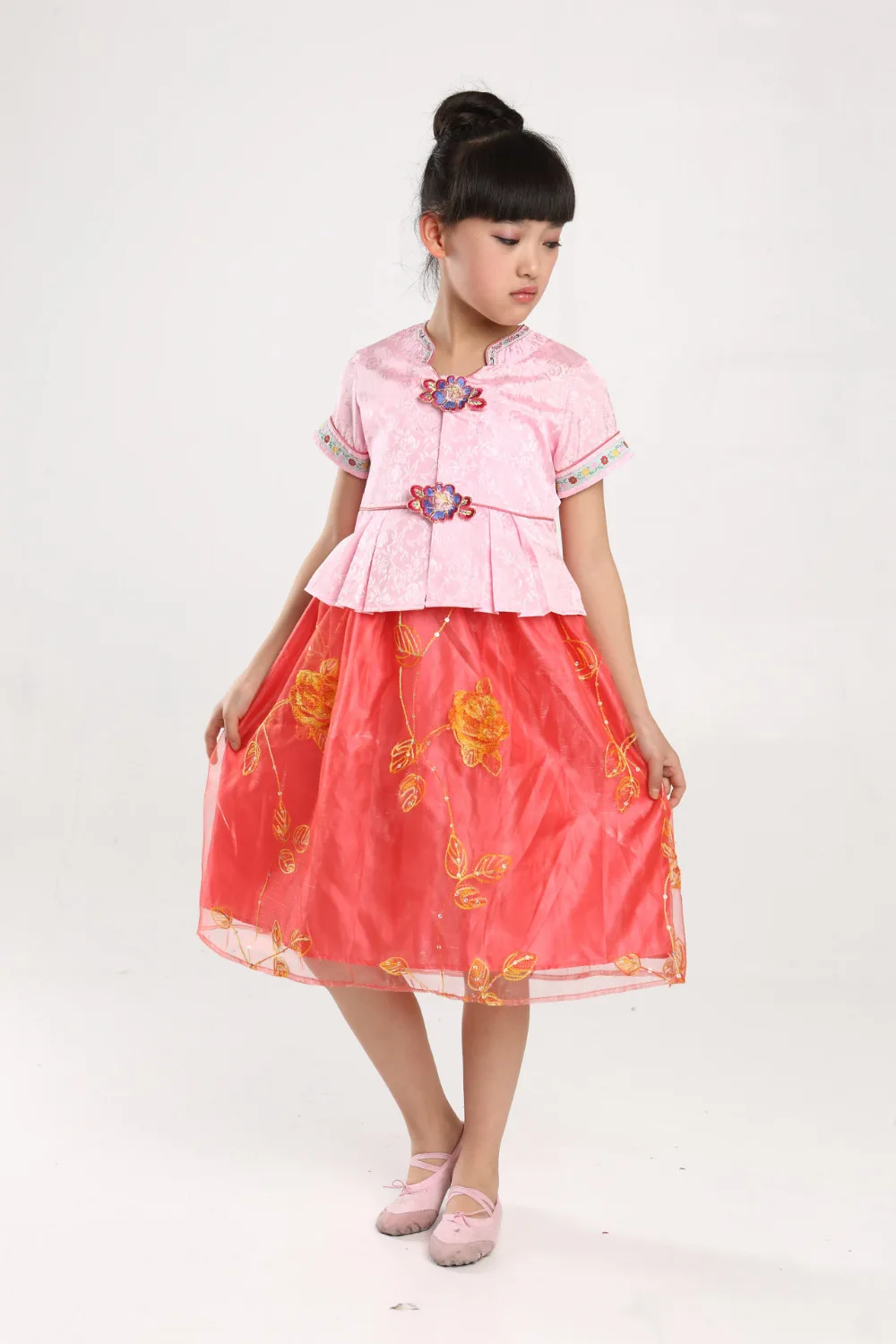 Корея ханбок девушки дети традиционный костюм роскошные платья | Детская одежда