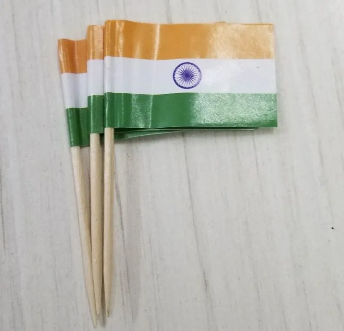 500 шт. мини индийские флажки для зубочисток бумажные пищевые палочки тортов флаги