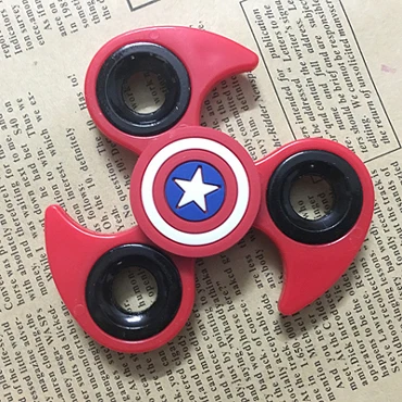 Red Shield Спиннеры палец ABS EDC руки Spinner Для детей аутизм СДВГ виды стилей беспокойство стресса фокусировки вручную spinner - Цвет: Red Shield