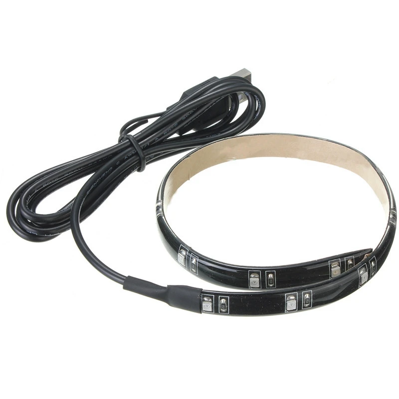 Гибкая Водонепроницаемая светодиодная ленсветильник 1 Вт 30 см 3528 SMD 12 светодиодов