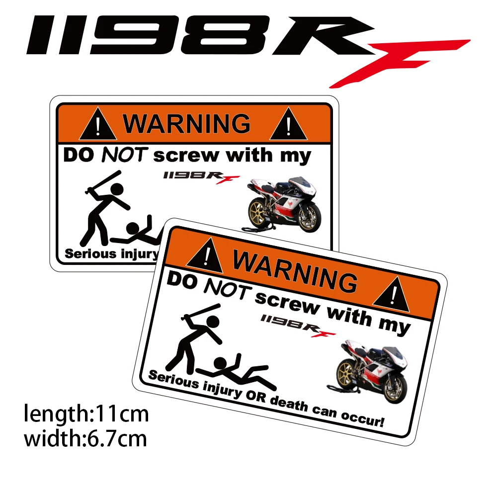 

KODASKIN Motorcycle Cheap Creative Warning Sticker Decal for DUCATI 1198S-RF 1198S