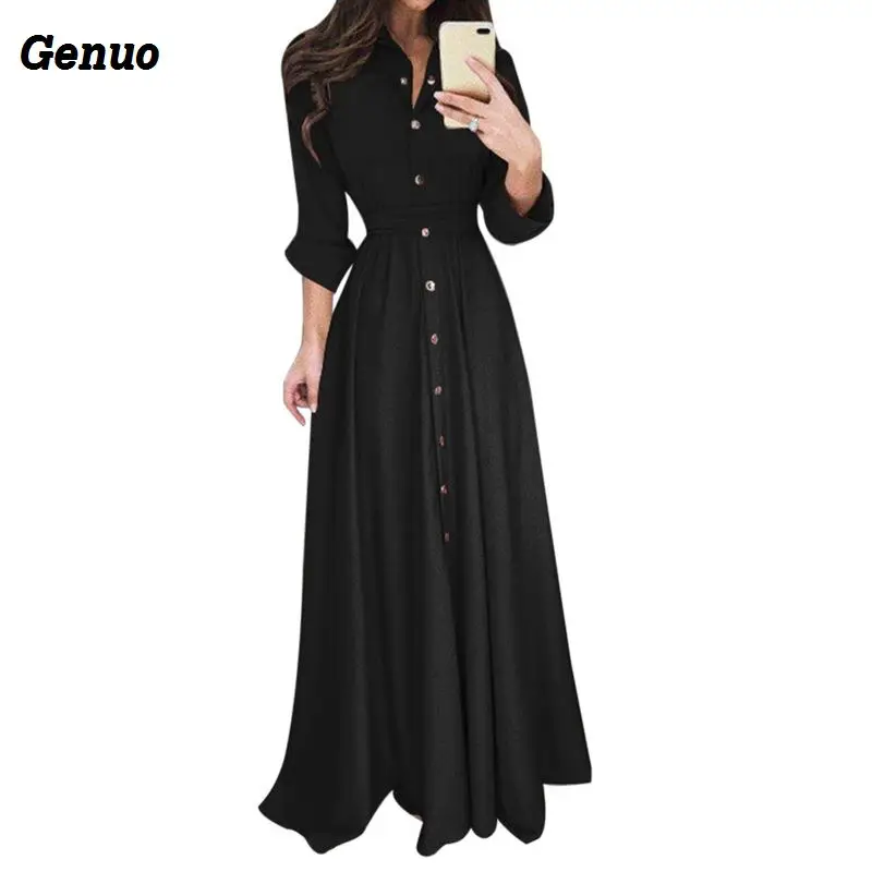 Женское Повседневное платье макси однотонное Бандажное элегантное облегающее